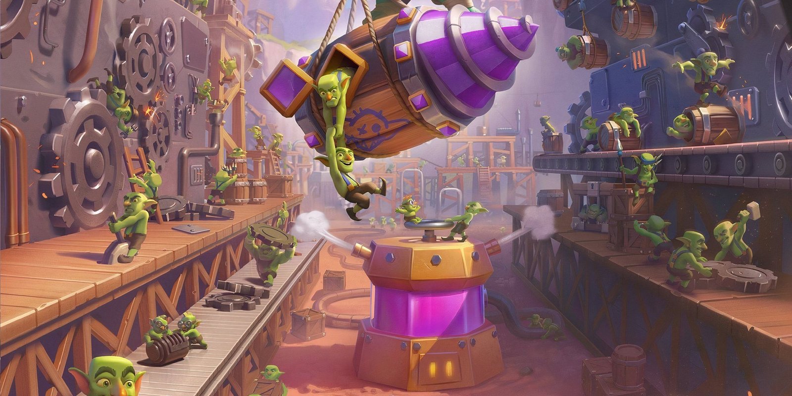 Goblin Drill evolution official art showing the construction of the Goblin Drill