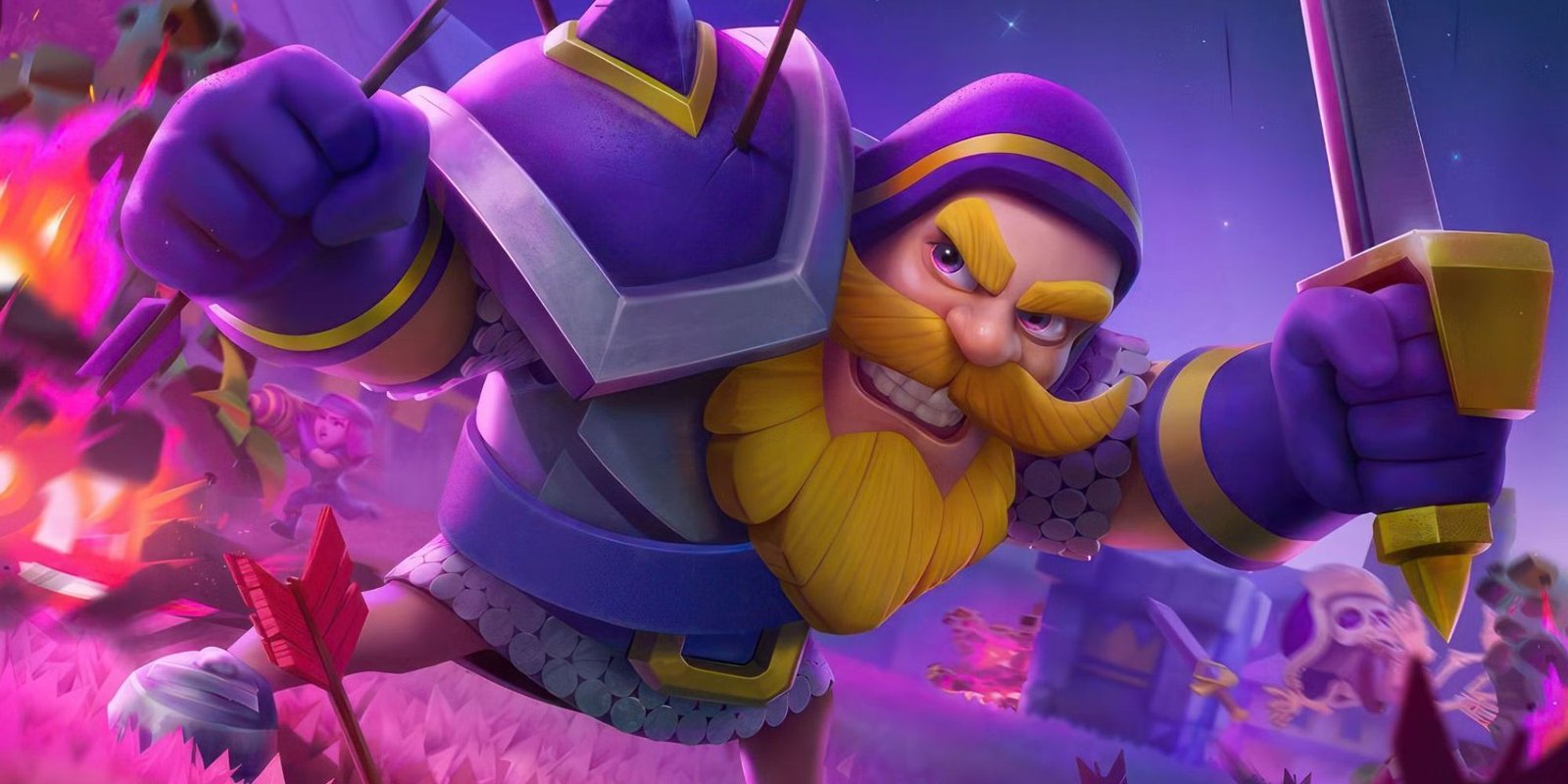 The Evolved Knight artwork from Clash Royale