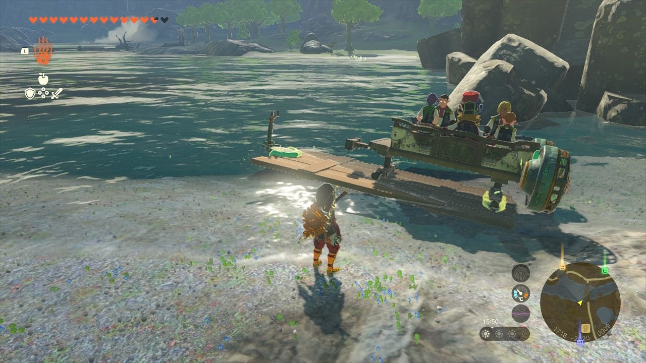 Tears of the Kingdom - Getting the Stable Trotters boat to into the water