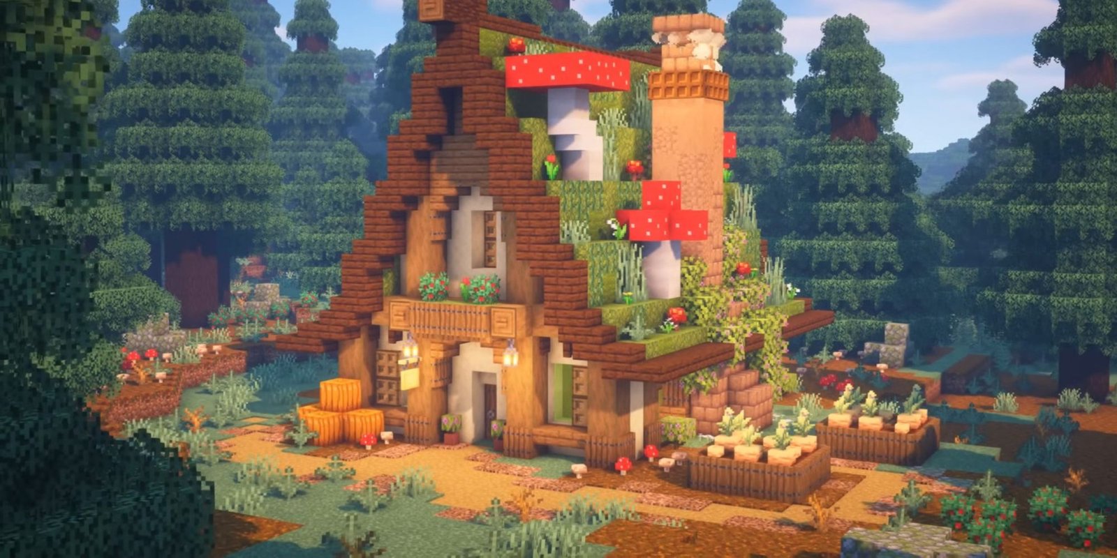 An image from Minecraft of a Botanical House, which was created by Zaypixel