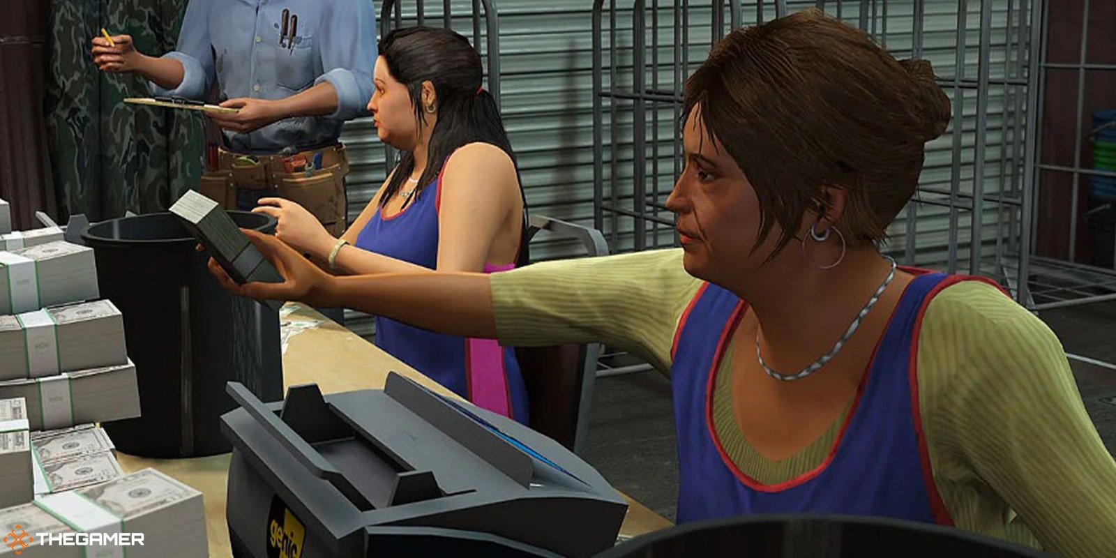 GTA Online - people counting money