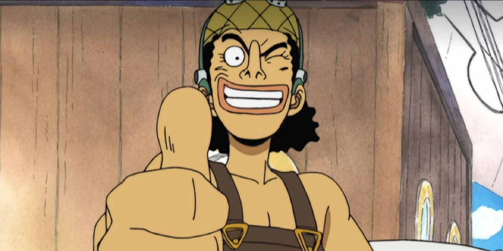 One piece image showing usopp