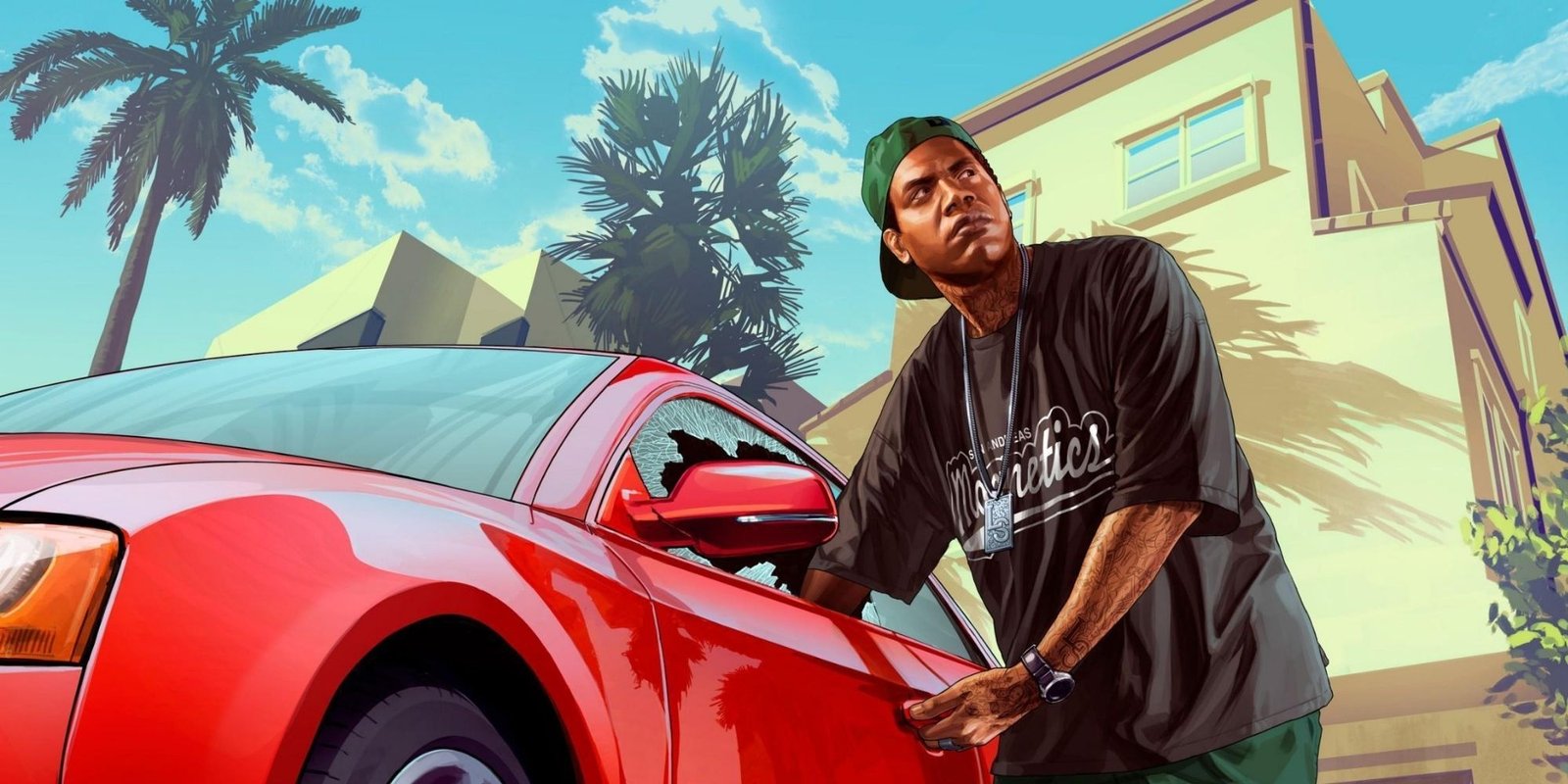GTAV lamar davis breaking into car