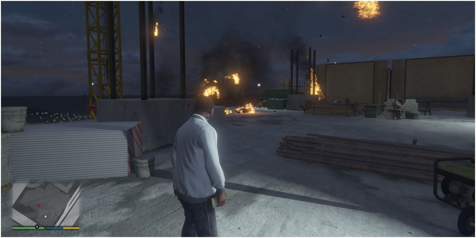GTA V Lester Assassination Enzo Bonelli Helicopter Explosion