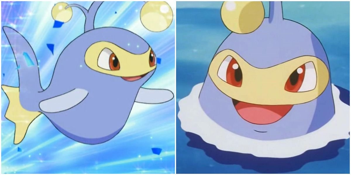 Lanturn Swimming in the Ocean in the Pokemon anime.