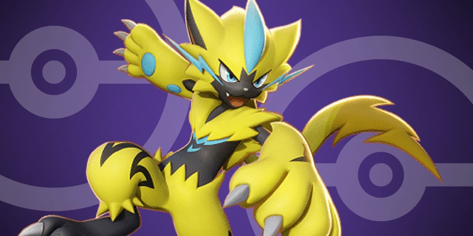 Zeraora prepares to use Slash in Pokemon Unite.