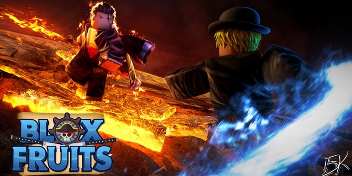 blox fruit two dueling characters fire and ice