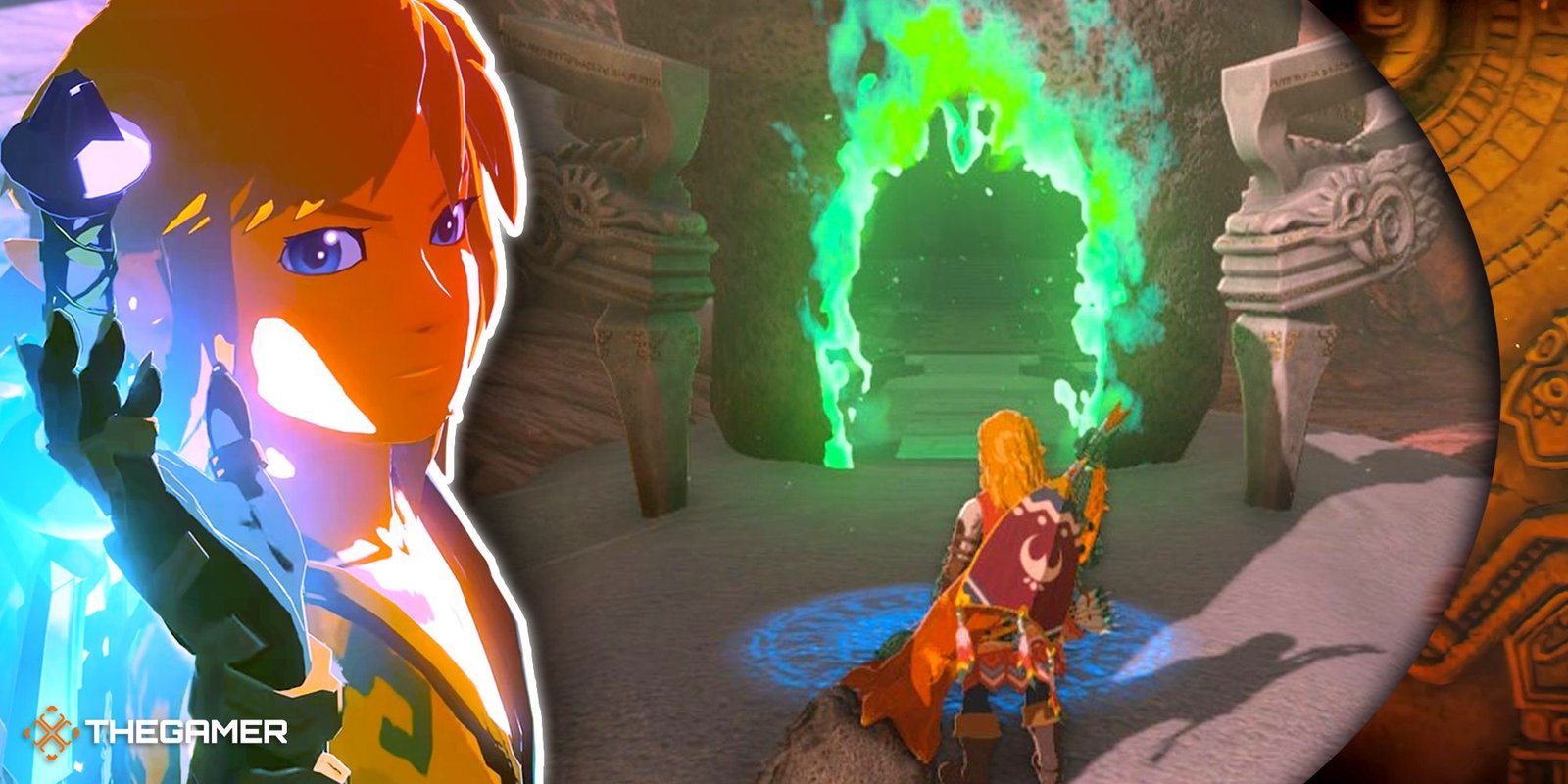 link entering a shrine with our link mastersword totk overlay zelda tears of the kingdom shrine locations