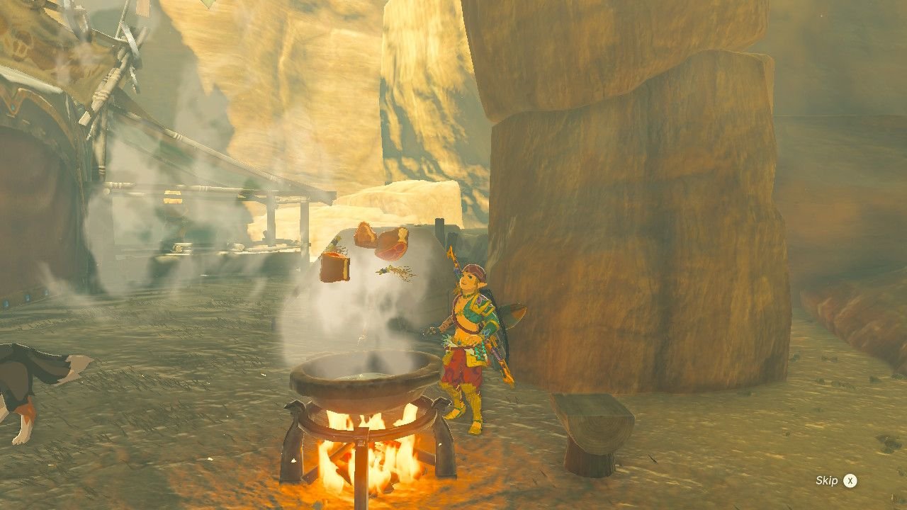 link cooking meat totk cooking guide tears of the kingdom all recipes totk recipes zelda