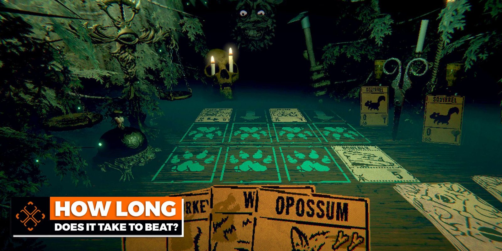 Game screen from Inscryption.