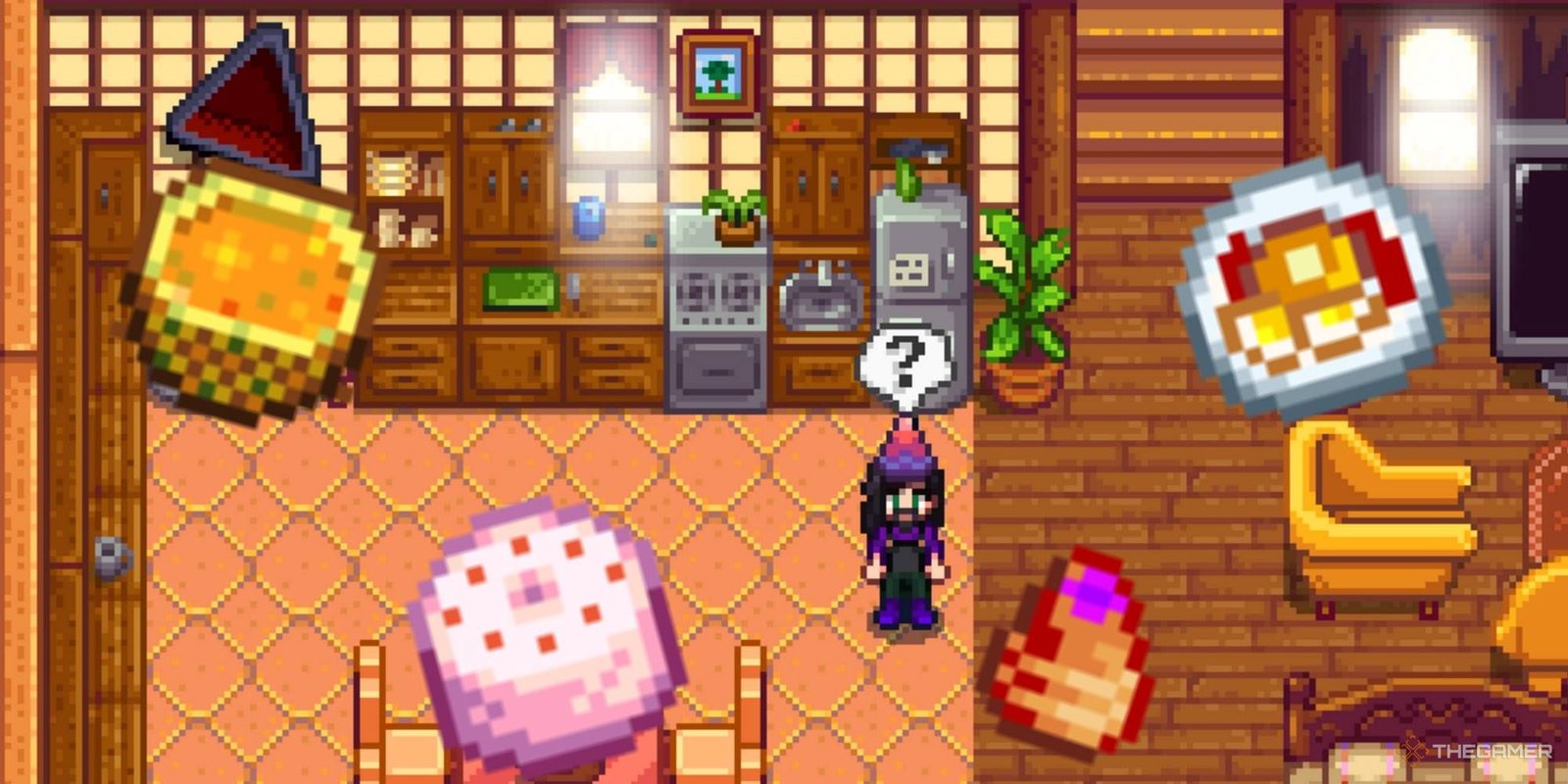 stardew valley farmer in the kitchen-1
