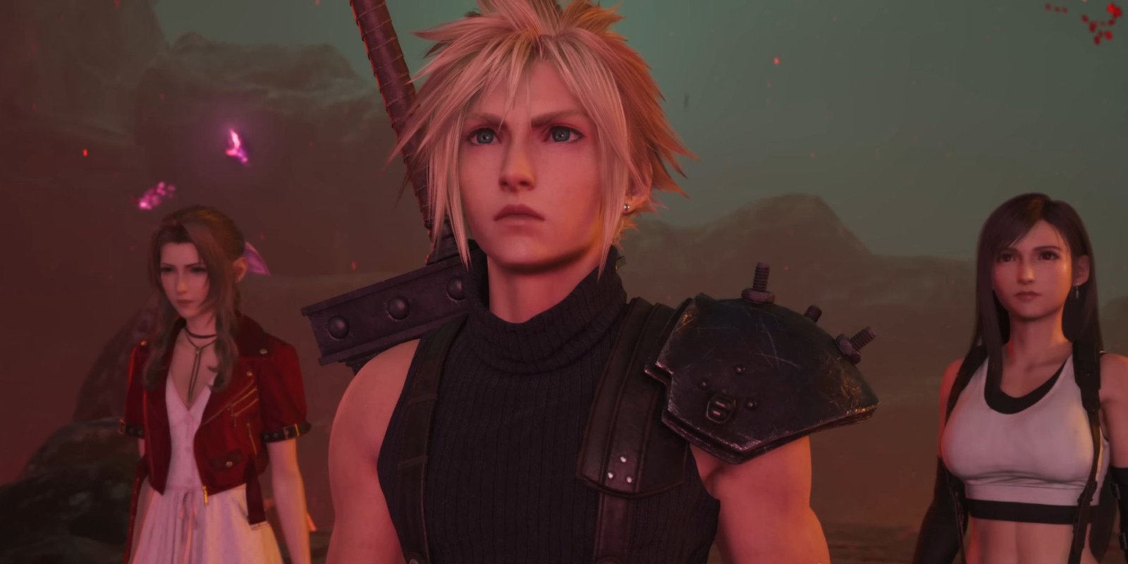 Cloud, Aerith, and Tifa in Final Fantasy 7 Rebirth