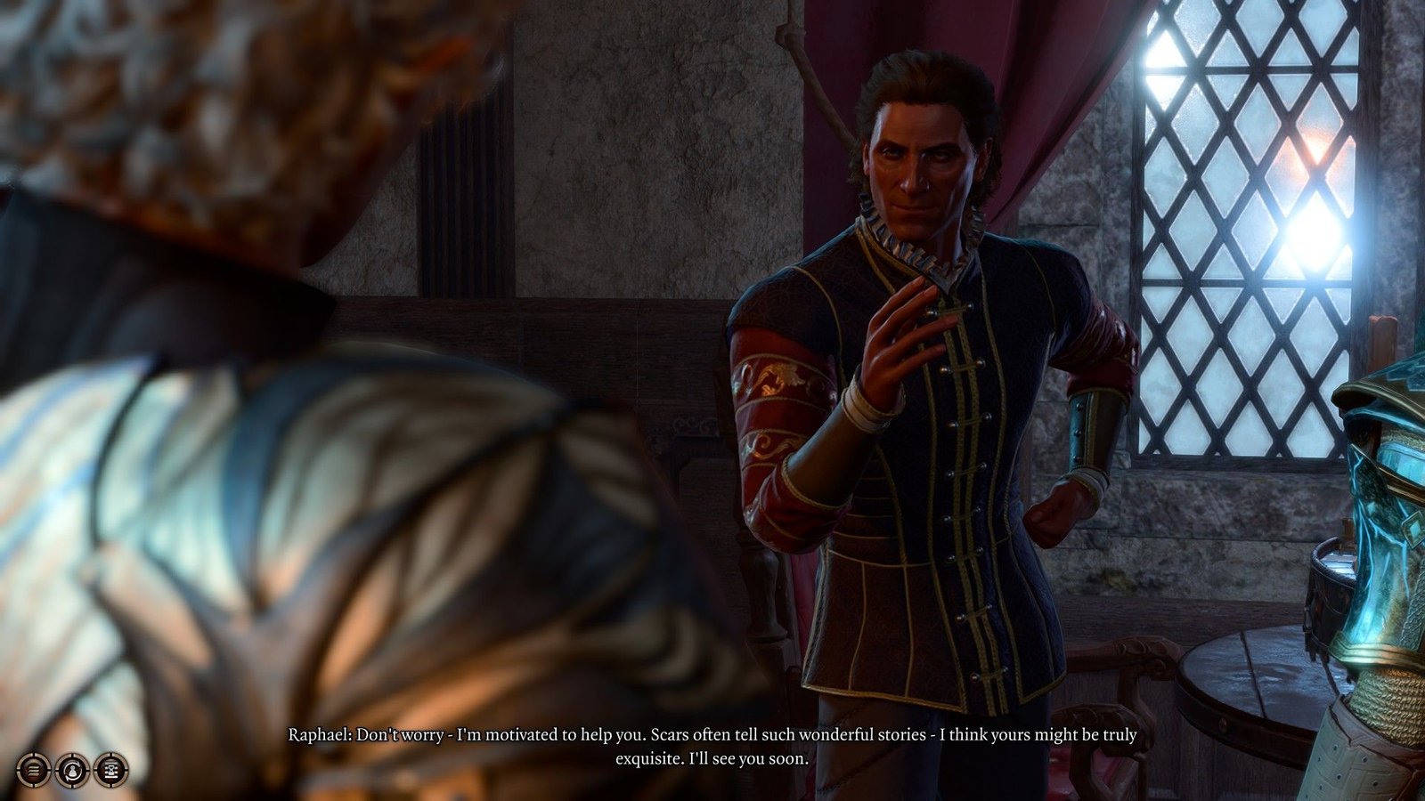 Raphael Makes Deal With Astarion At Last Light Inn After Playing Game