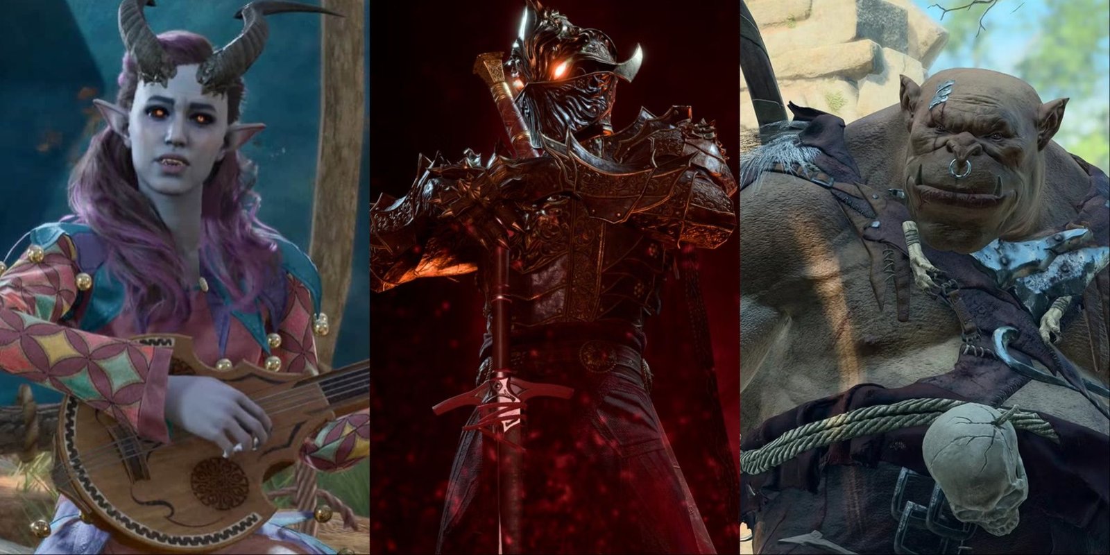 Alfira, Oathbreaker, and Lumb, from Baldur's Gate 3