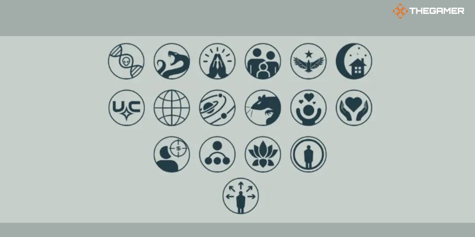 Starfield traits icons