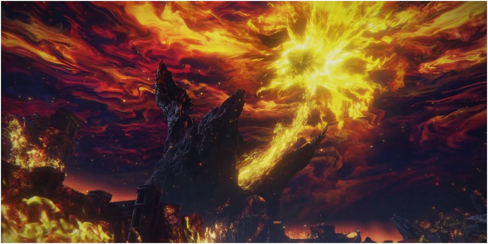 The Tarnished triggers the Frenzied Flame Ending in Elden Ring