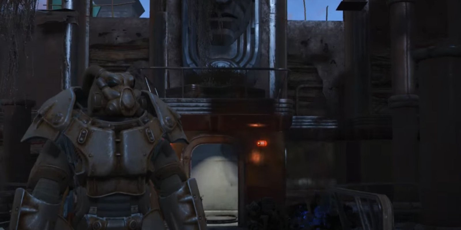 A screenshot showcasing the X-01 armor in the third-person perspective.