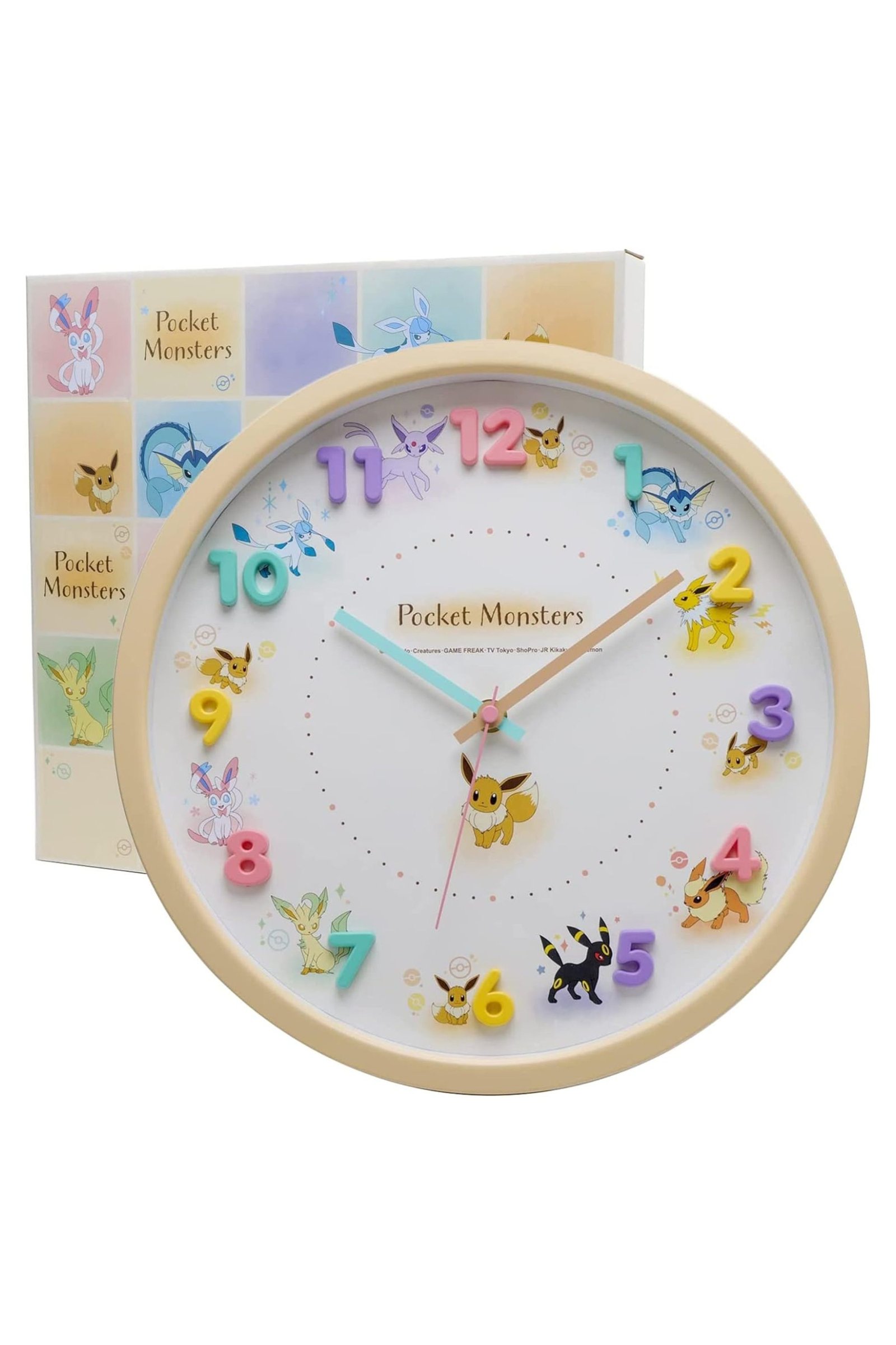 eevee friends wall clock