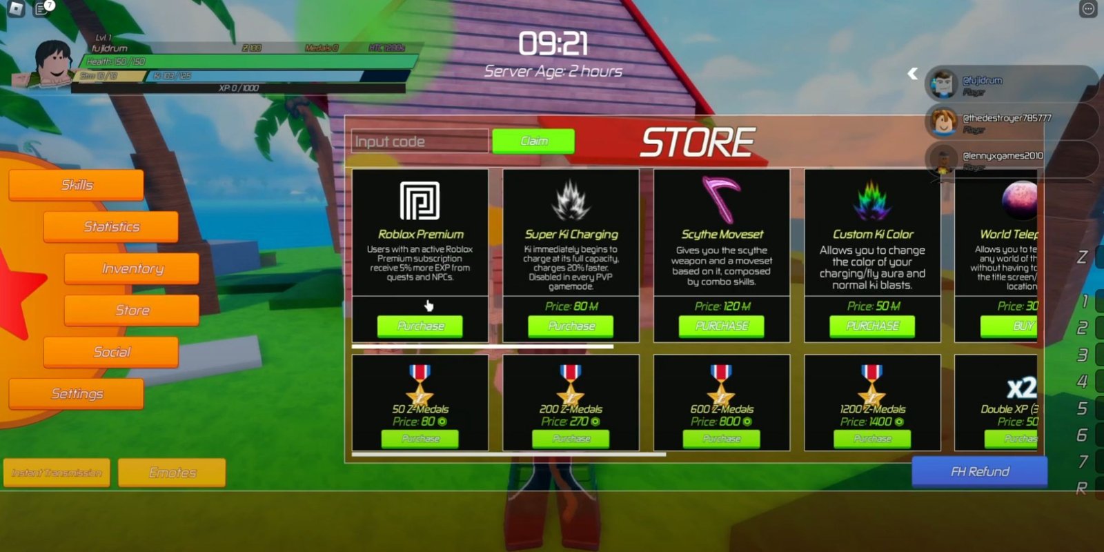 Path To Power the codes tab