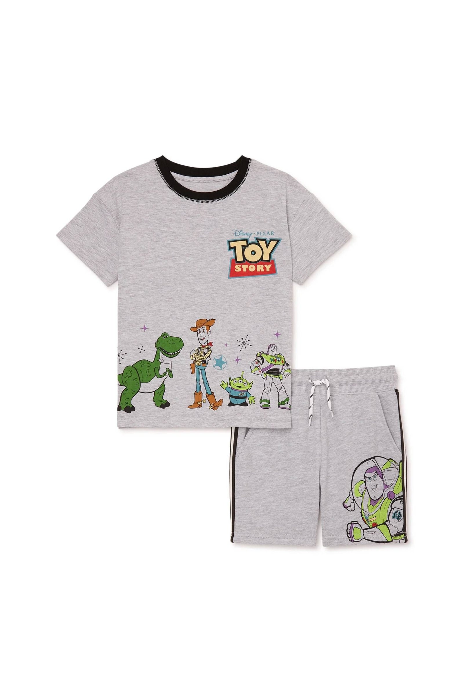 Disney Toy Story Young Boys' Short Sleeve T-Shirt and Shorts Set