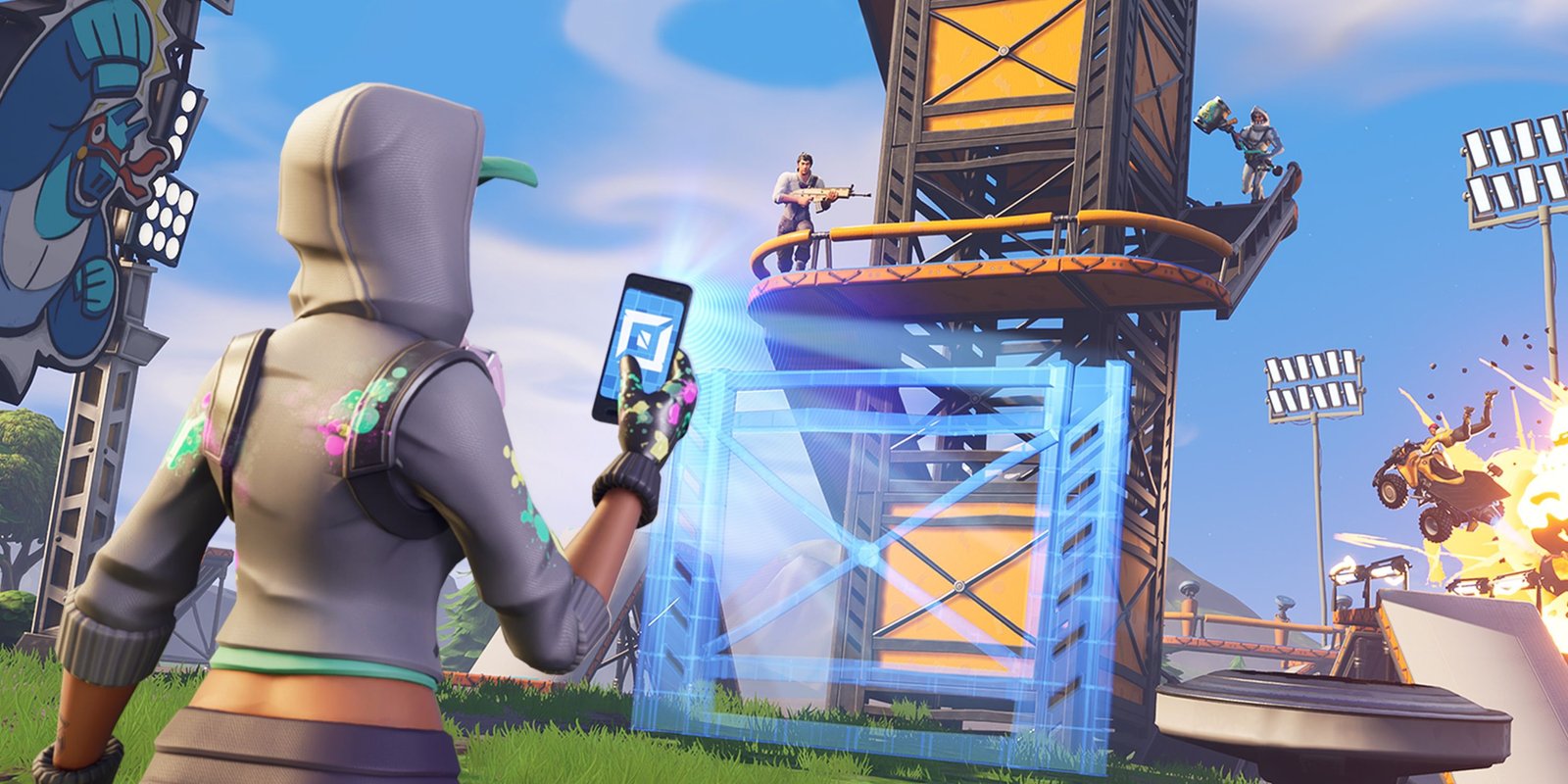 لاعبو Fortnite يعبثون في الوضع الإبداعي