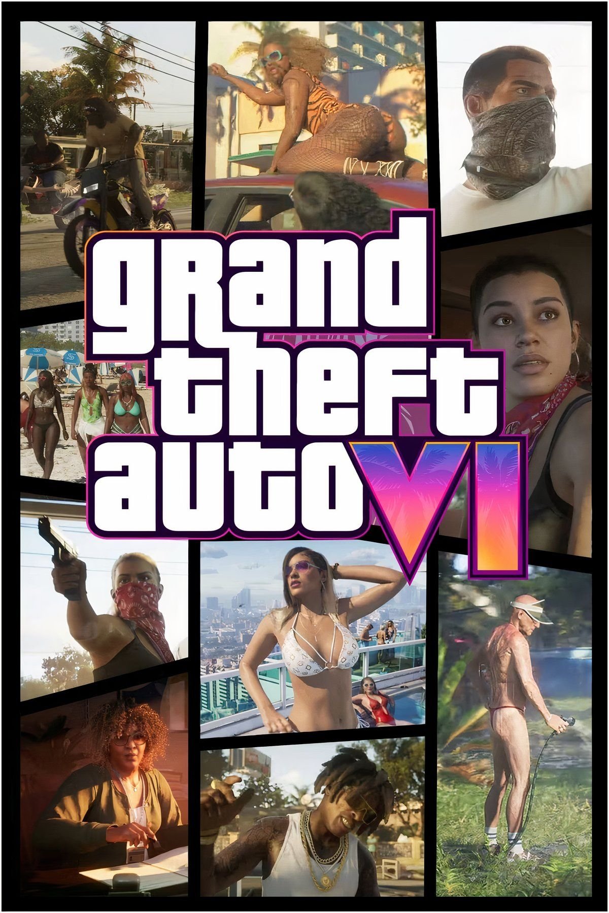 فن غلاف صفحة Grand Theft Auto 6