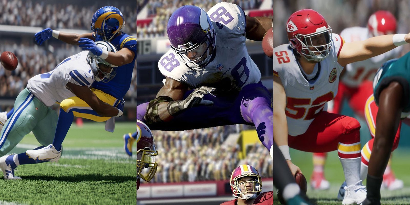 Madden NFL 25 لاعبًا وسط اللعبة على أرض الملعب