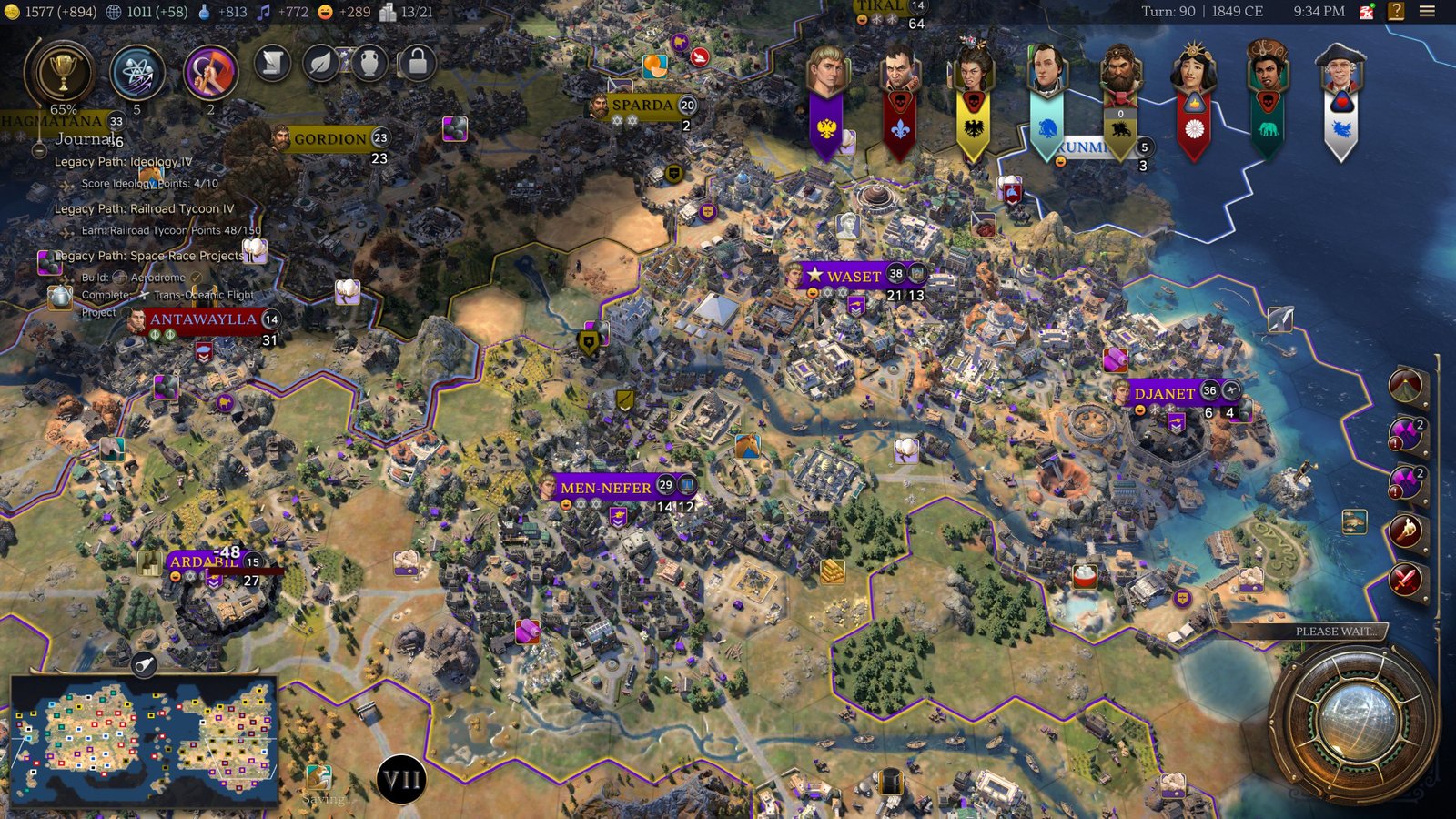 مدن CIV 7