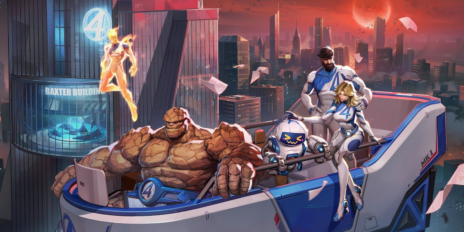 يسرب منافسيه Marvel يكشف بشرة محتملة للشعلة البشرية.