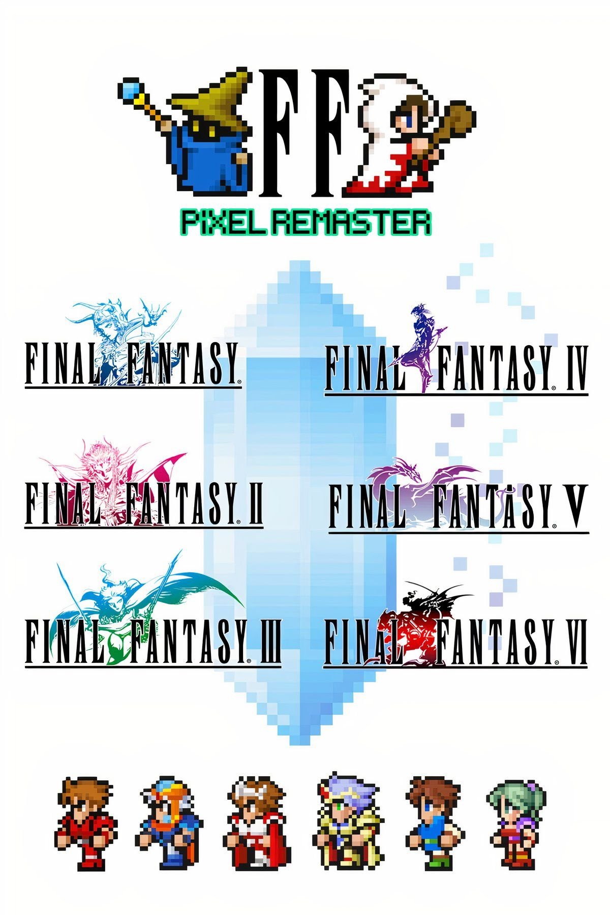 Final Fantasy Pixel remaster صفحة تغطية الفن