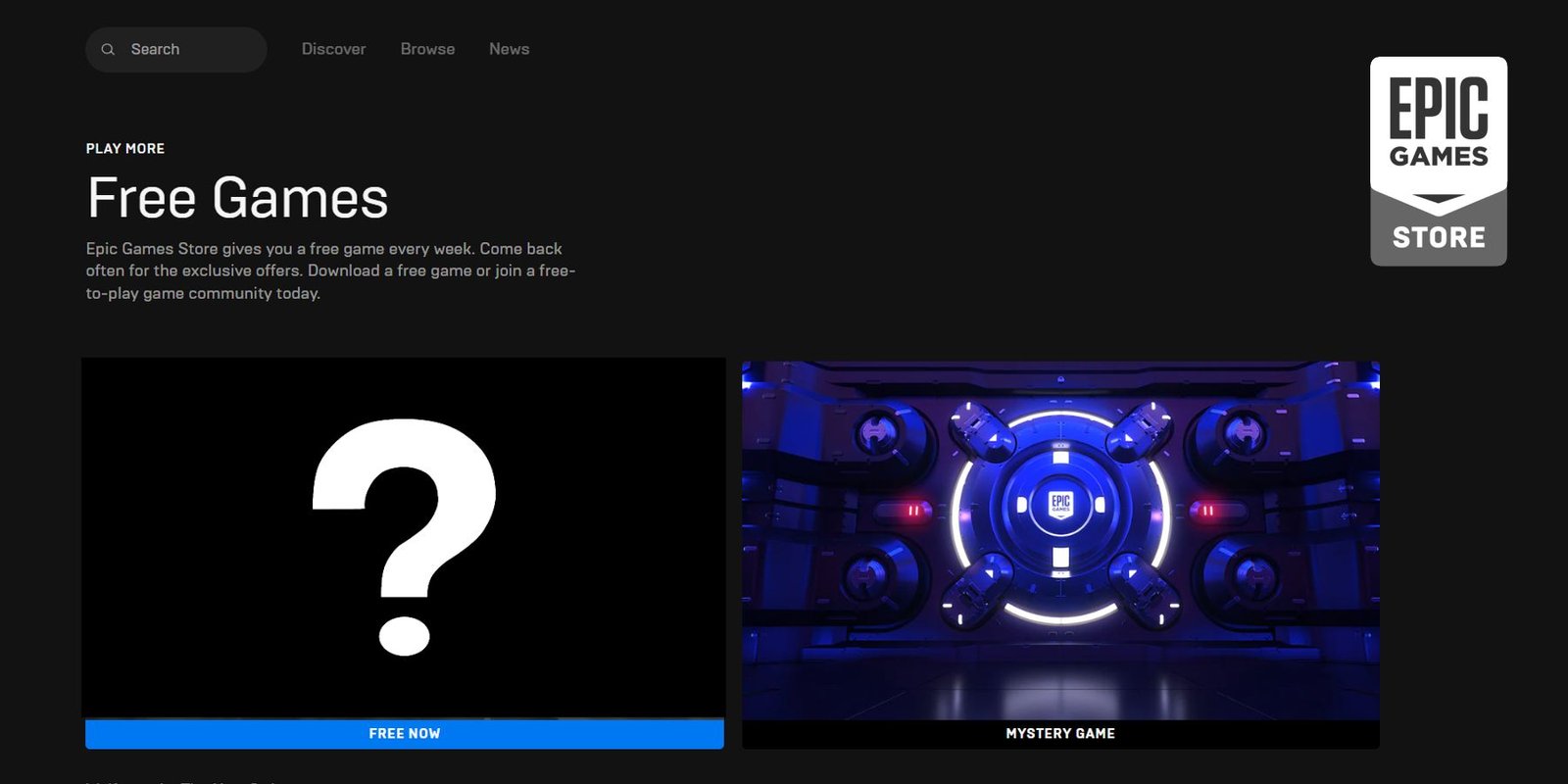 Epic Games Store Screenshot Game Game Game Page