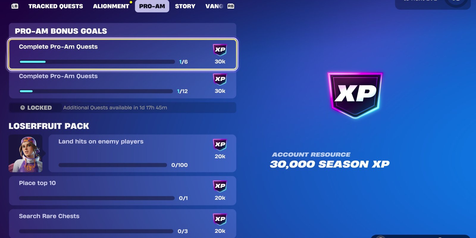 Pro Am أسئلة Fortnite