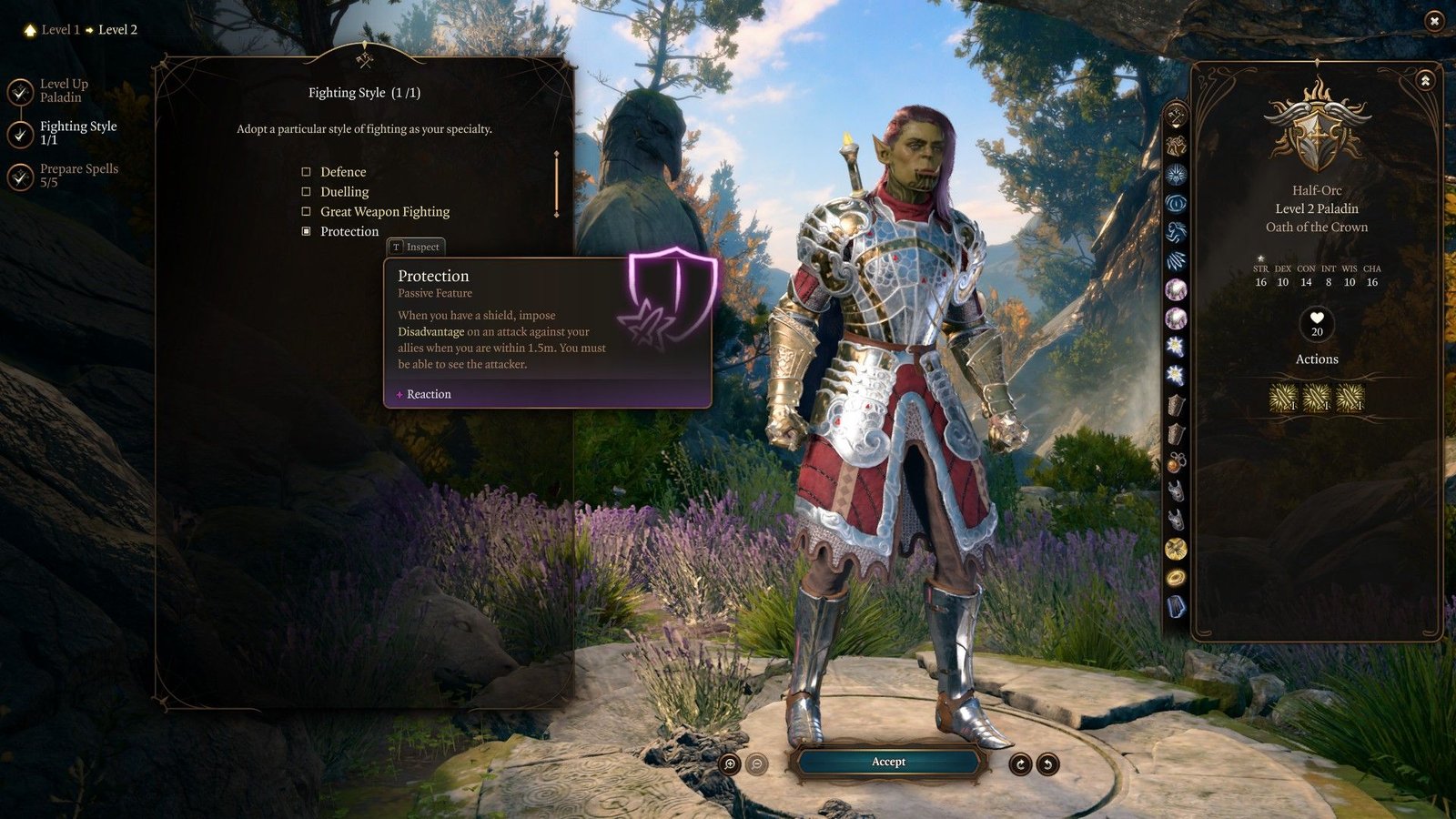 bg3_oath من نمط Crown Build_Fighting