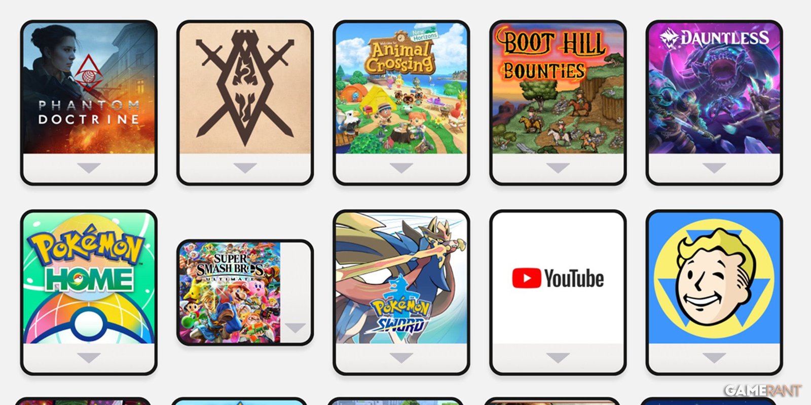 Nintendo حساب بطاقات اللعبة الافتراضية Thumbnail 2x1 محصول