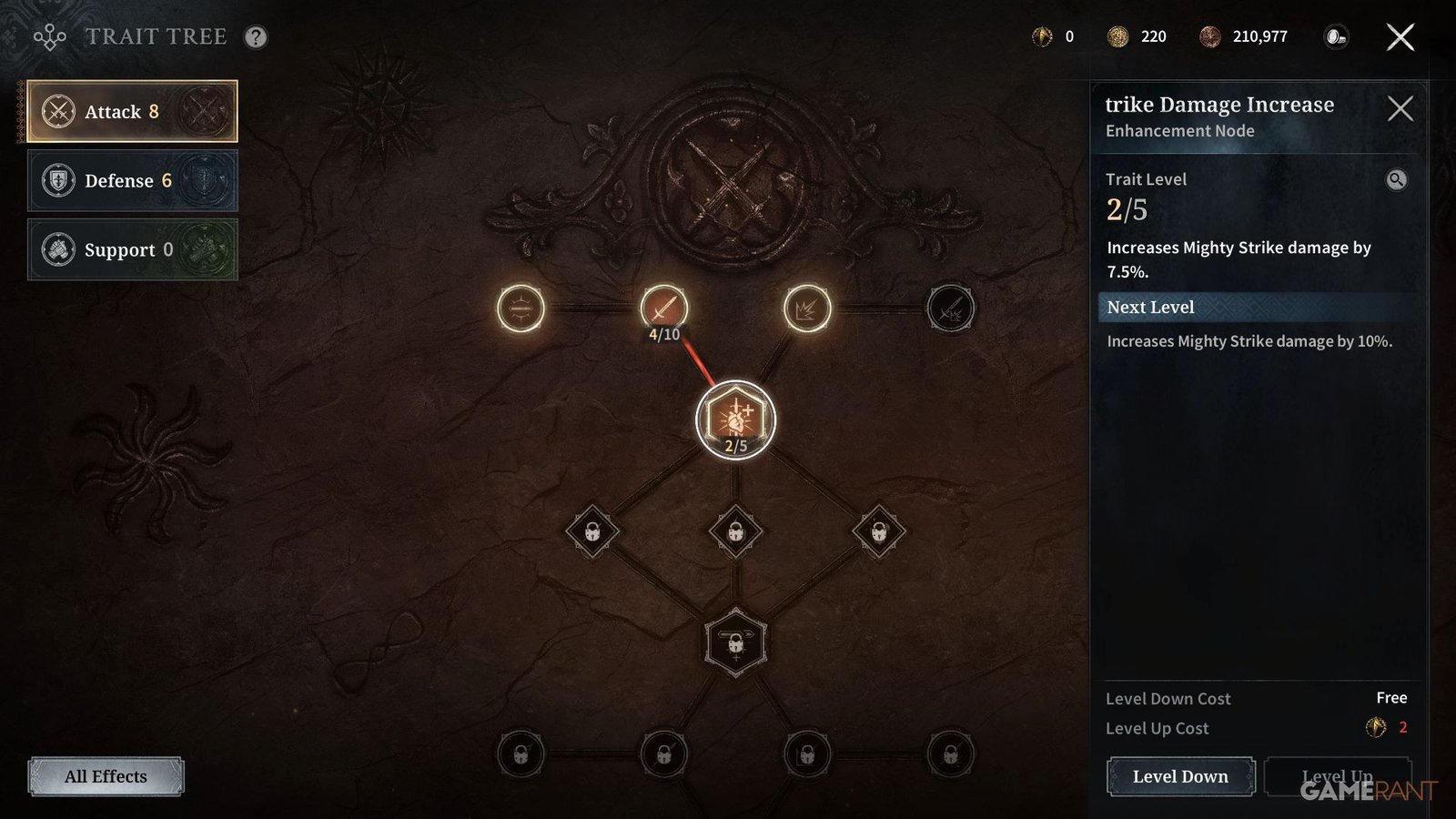 Game of Thrones Kingsroad - Attack Traits