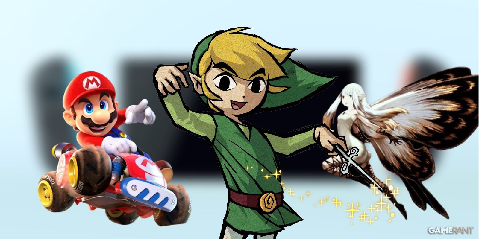 Wind Waker Link Mario Kart Bravely Switch 2