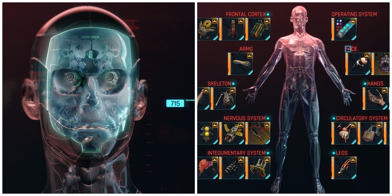Cyberpunk 2077 قائمة cyberware