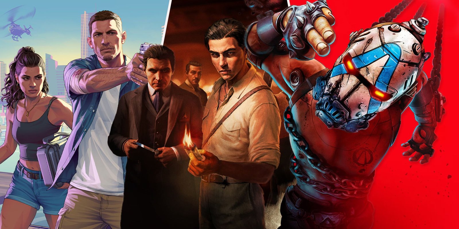 ألعاب الكمبيوتر القادمة Borderlands 4 ، Mafia Old Country ، GTA 6