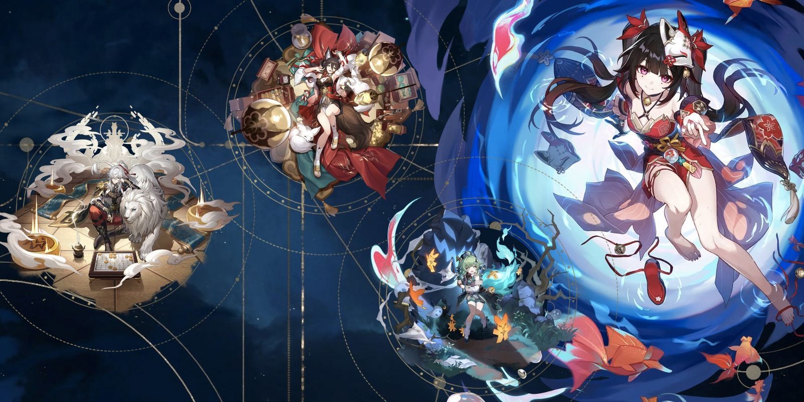 Honkai_ Star Rail Sparkle Comp Jing Yuan + Tingyun + Huohuo