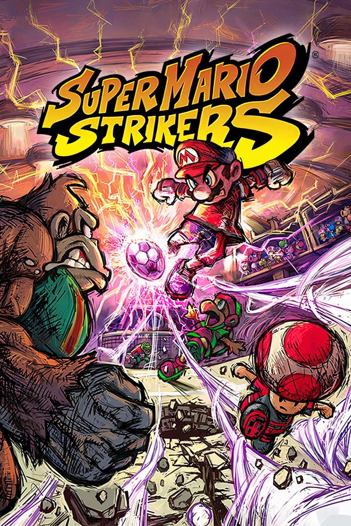 Super Mario Strikers صفحة تغطية الفن