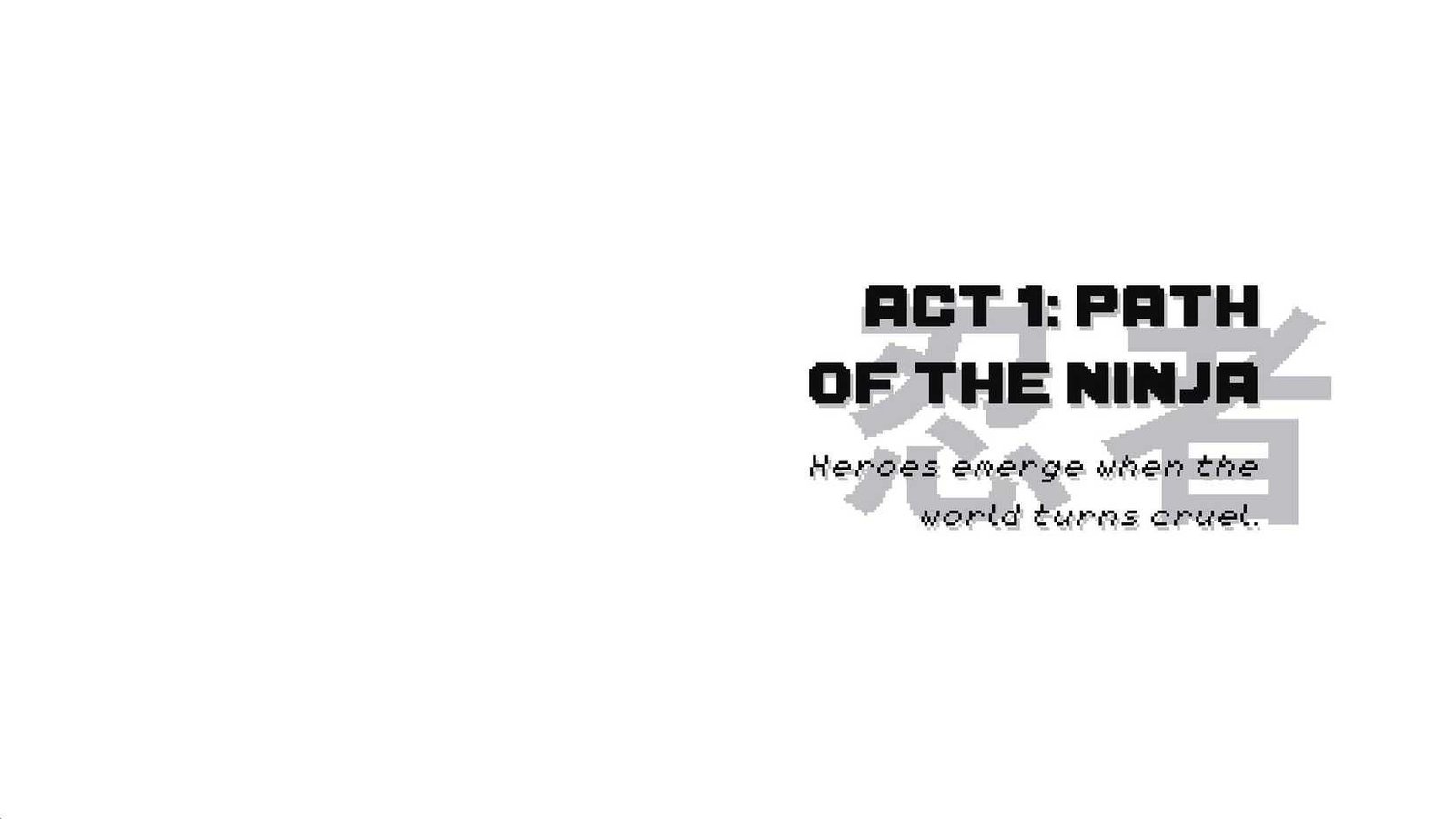 Ninja Gaiden Ragebound_act 1_path من بطاقة Ninja_title
