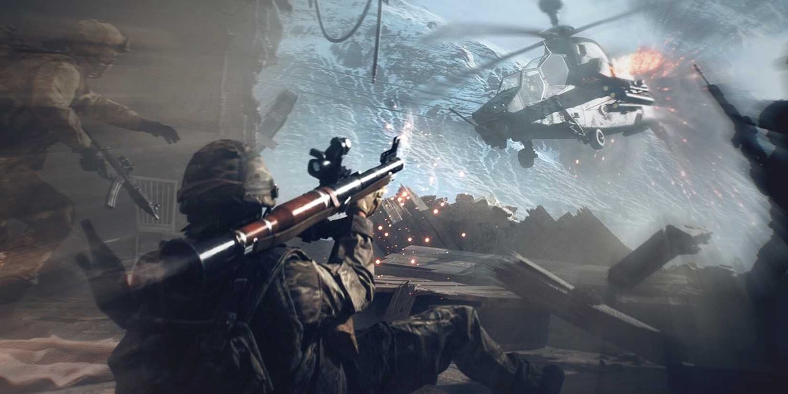 Battlefield 6 Rocket Launcher vs Helicopter Zoom Blur Art