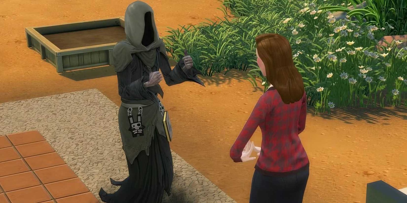 Sims 4 Grim Reaper تفاعل