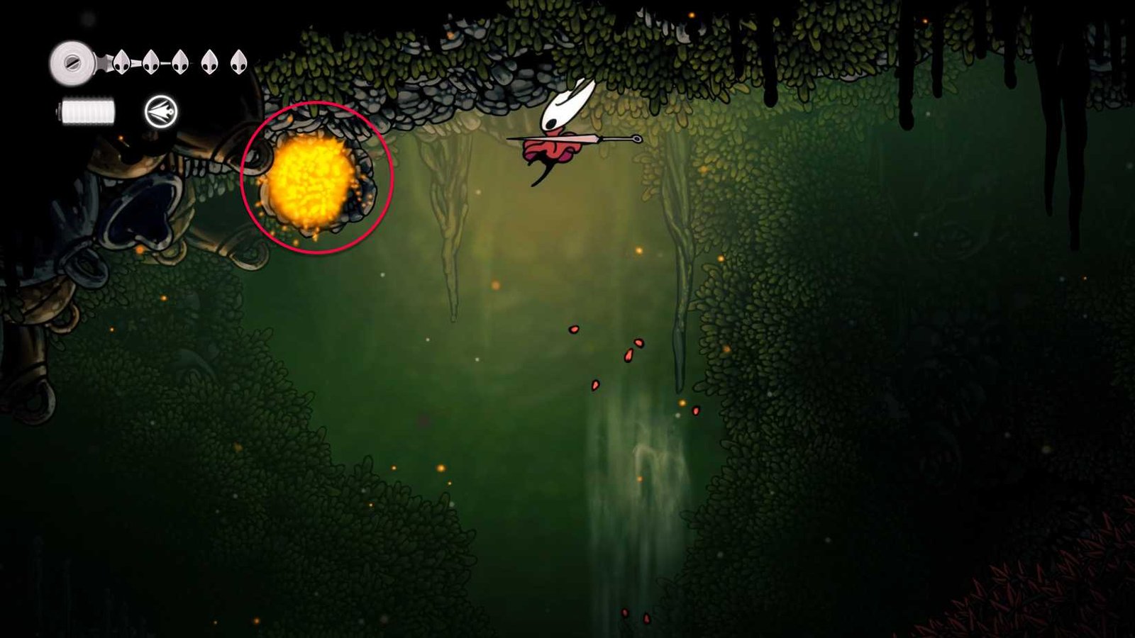 Hollow-Knight-HK-Silksong-How-Progress-Fields-Suckide-Where-Go-Exit-Leave-Route 3 Secret Room Mask6