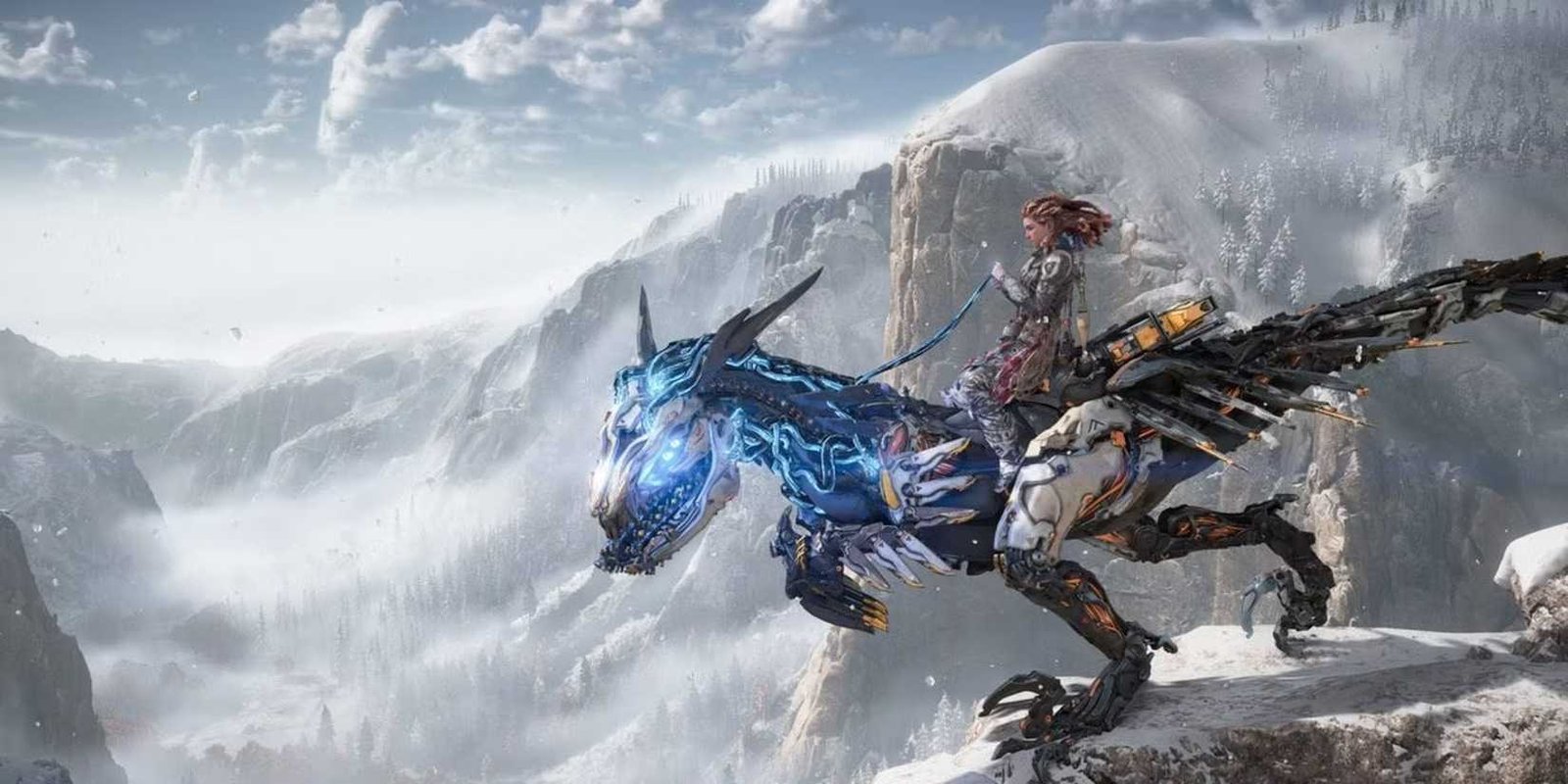 aloy ركوب مخلب في منطقة ثلجية في الأفق المحظور الغرب