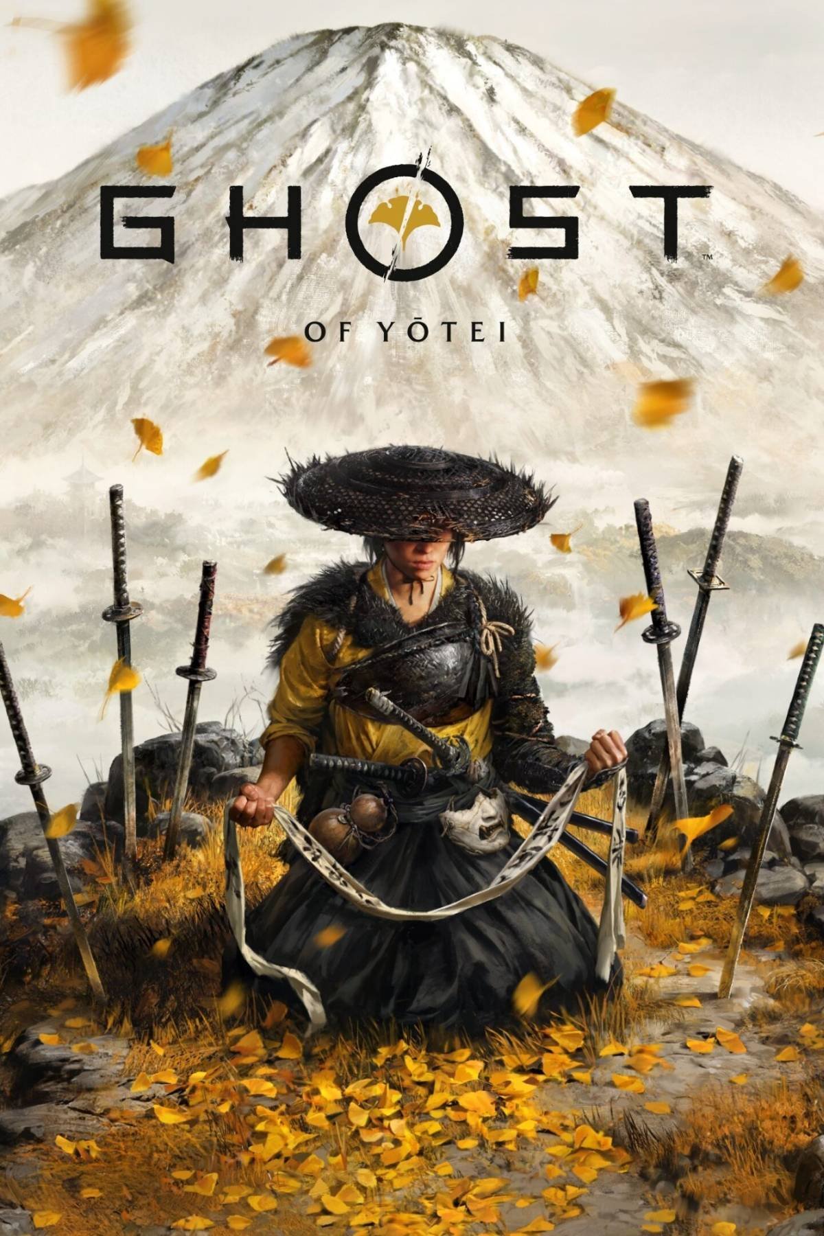 Ghost of yotei علامة صفحة غطاء الفن