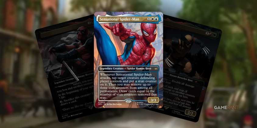 Magic the Gathering Spider-Man Collab Making Wave One Superhero Team-Up لا يزال قائما