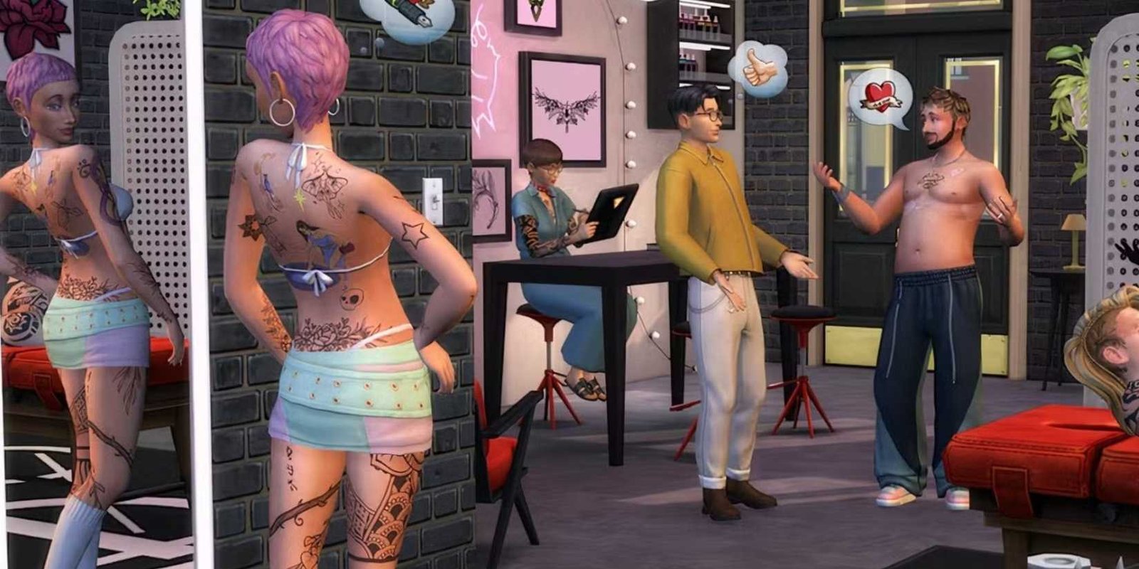 لاعبي Sims 4 يخلق الوشم المستوحى من بوكيمون